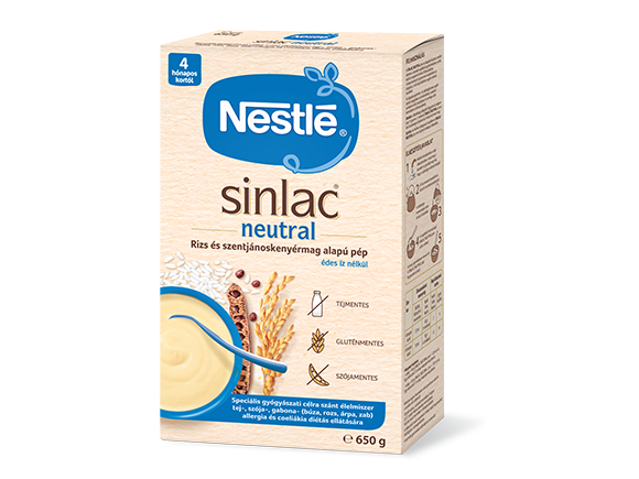 SINLAC NEUTRAL rizs és szentjánoskenyérmag alapú pép édes íz nélkül