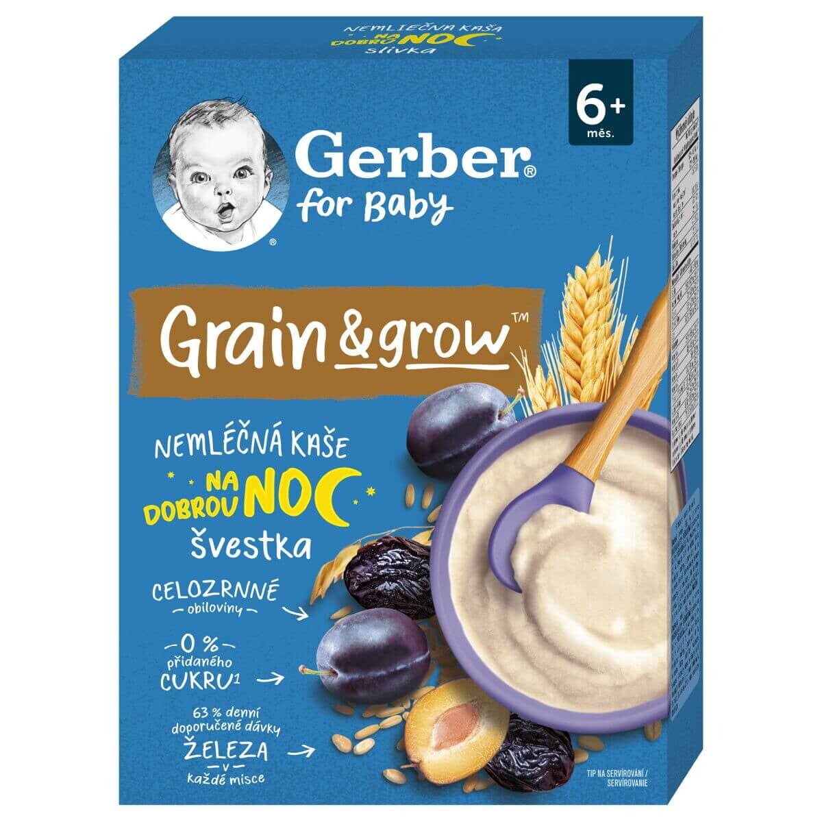 Gerber szilvás gabonapép