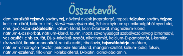 Lactogen 1 összetevők