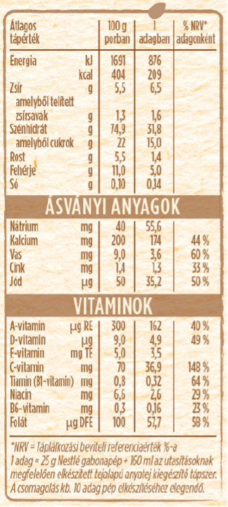 Nestlé Sztracsatellás pép