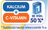 A termékben található kalcium és C-vitamin a napi bevitel 50%-át fedezi