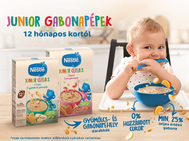 Fedezd fel a Nestlé Junior gabonapépeket! Fedezd fel a Nestlé Junior gabonapépeket!