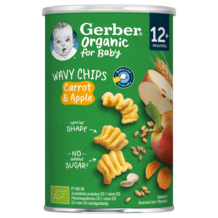 Gerber sárgarépás-almás bio gabonasnack