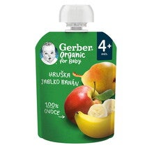 Gerber körte-alma banán bio gyümölcspüré