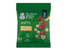 Gerber bio banános és málnás gabonasnack Gerber bio banános és málnás gabonasnack