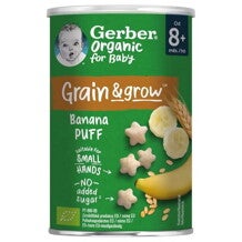 Gerber bio banános gabonasnack