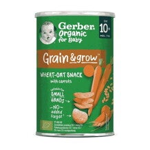 Gerber bio sárgarépás búza- és zabsnack