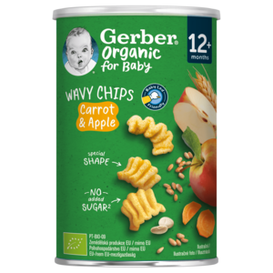 Gerber sárgarépás-almás bio gabonasnack