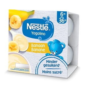 A NESTLÉ Yogolino tejalapú banános bébidesszert kiváló választás tízóraira, uzsonnára. Fogyasztása hozzájárul az ajánlott napi tej és tejtermék beviteléhez.