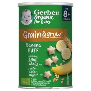 Gerber bio banános gabonasnack