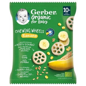 Gerber Chewing Wheels bio banános gabonasnack
