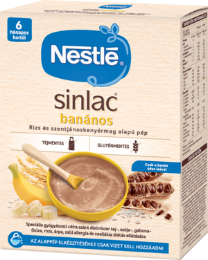 SINLAC Banános rizs és szentjányoskenyérmag alapú pép