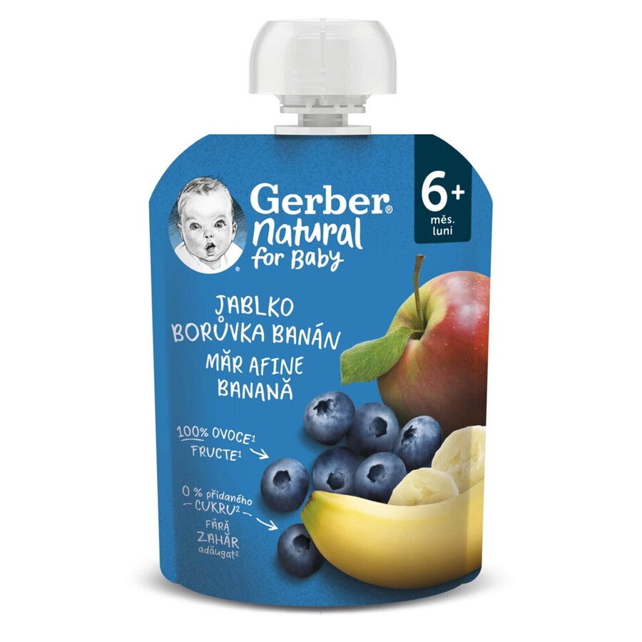 Gerber alma-áfonya-banán gyümölcspüré