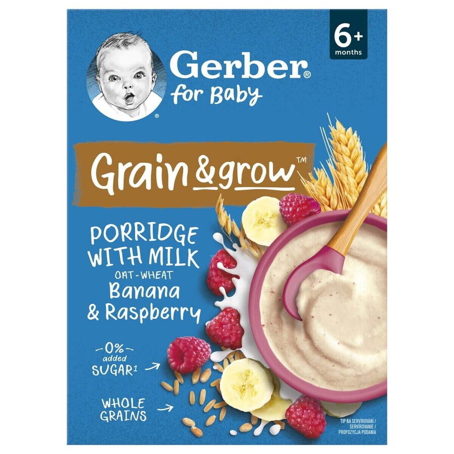 Gerber banános-málnás tejpép