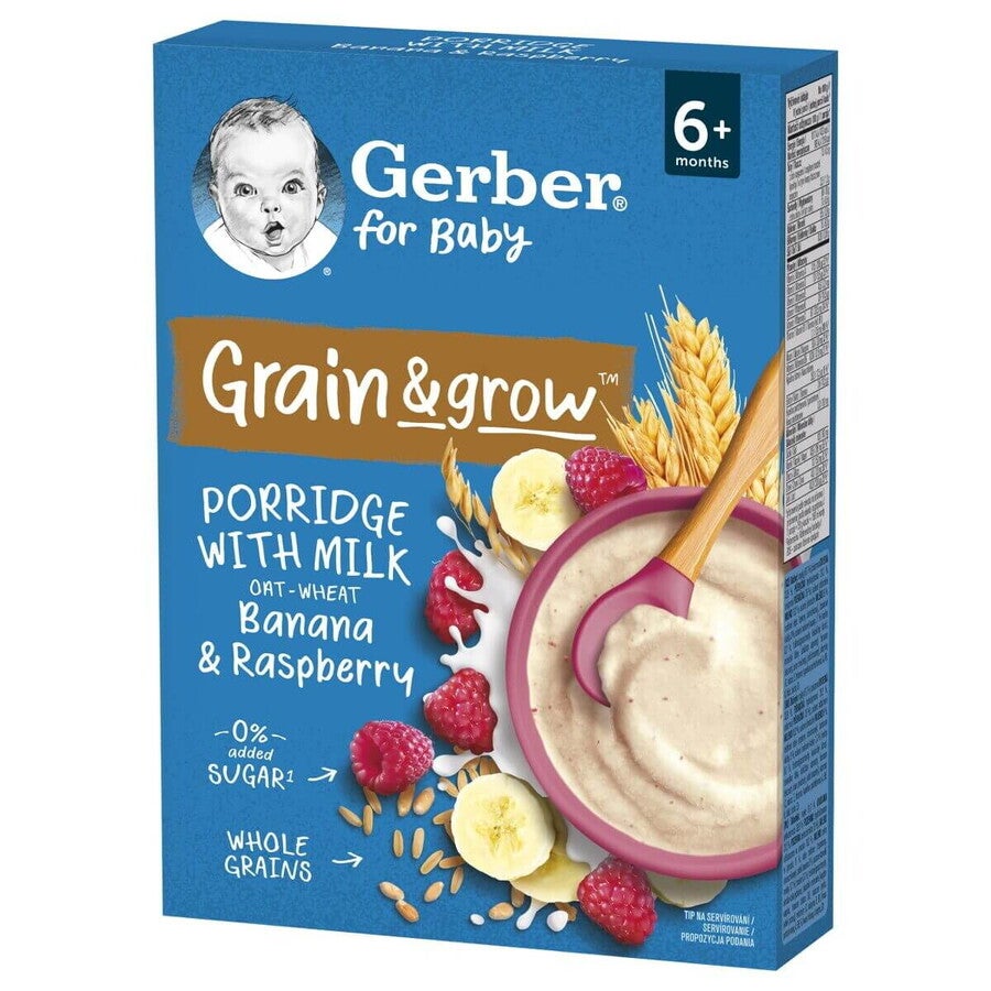 Gerber banános-málnás tejpép