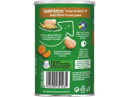 Gerber bio sárgarépás és narancsos búza- és zabsnack