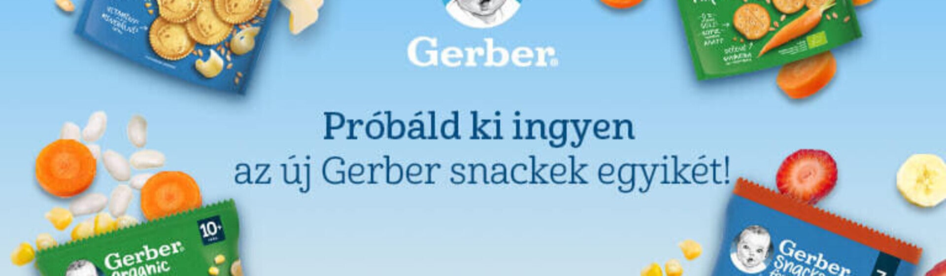 Próbáld ki az új Gerber snackek egyikét!