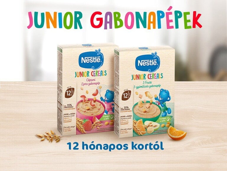 Fedezd fel a Nestlé Junior gabonapépeket!