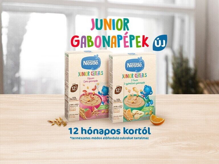 NESTLÉ Junior gabonapépek kisgyerekkel