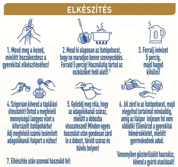 Elkészítés, adagolás, tárolás Elkészítés, adagolás, tárolás