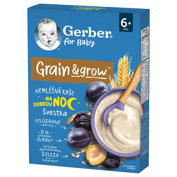 Gerber szilvás gabonapép