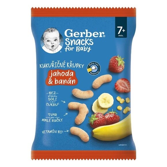 Gerber epres-banános kukoricasnack 7 hónapos kortól