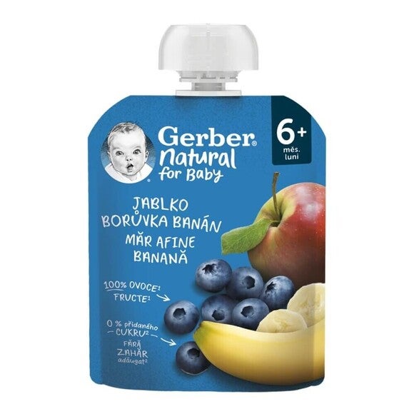 Gerber alma-áfonya-banán gyümölcspüré