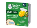 Gerber bio kókusztej alapú mangó-kiwi ízű babadesszert Gerber bio kókusztej alapú mangó-kiwi ízű babadesszert